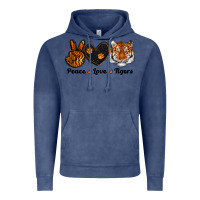 Vintage Denim peace love tigers Vintage Hoodie - RanaPortraitStore
