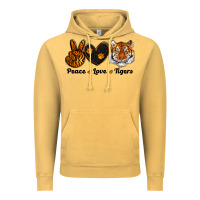 Vintage Mustard peace love tigers Vintage Hoodie - RanaPortraitStore