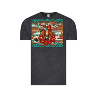 Vintage Black longhorn with gemstone Vintage Tee - Artiststas