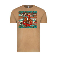 Vintage Camel longhorn with gemstone Vintage Tee - Artiststas