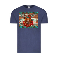 Vintage Denim longhorn with gemstone Vintage Tee - Artiststas