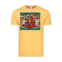 Vintage Mustard longhorn with gemstone Vintage Tee - Artiststas