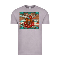 Vintage Zinc longhorn with gemstone Vintage Tee - Artiststas