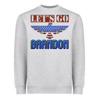 Heather Grey let's go brandon thunderbird Heavyweight Sweatshirt - Jasminsmagicworld