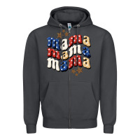 Smoke American Mama Zipper Hoodie - BundleAndBundleShop