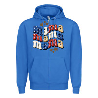 True Royal American Mama Zipper Hoodie - BundleAndBundleShop