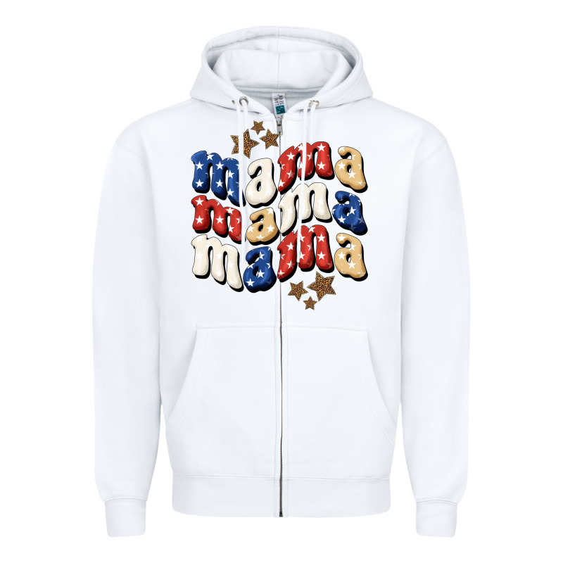 American Mama Zipper Hoodie by BundleAndBundleShop | Teevron