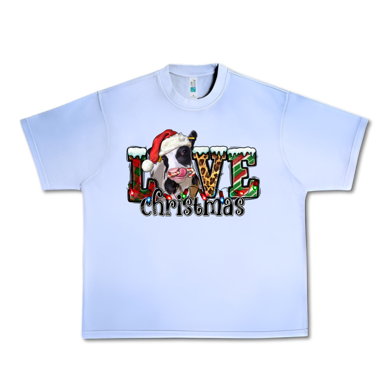 Love Christmas Cow Urban Heavy Tee by Jasminsmagicworld | Teevron