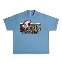 Pebble Blue love Christmas cow Urban Heavy Tee - Jasminsmagicworld