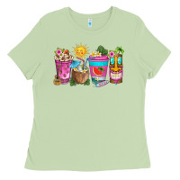 Matcha aloha coffe cups Ladies Tee - texasbilliewilder