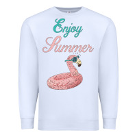 White Enjoy Summer Premium Sweatshirt - Bettercallsaul