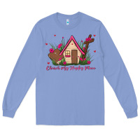Colony Blue church is my happy place Long Sleeve Tee - MaliasSmallBusiness
