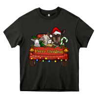 Asphalt merry christmas truck animals Heavy Core Tee - RanaPortraitStore