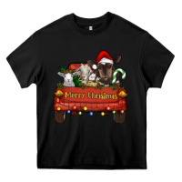 Black merry christmas truck animals Heavy Core Tee - RanaPortraitStore