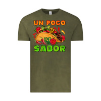 Vintage Olive un poco sabor with taco and pepper Vintage Tee - AdoDesignShop