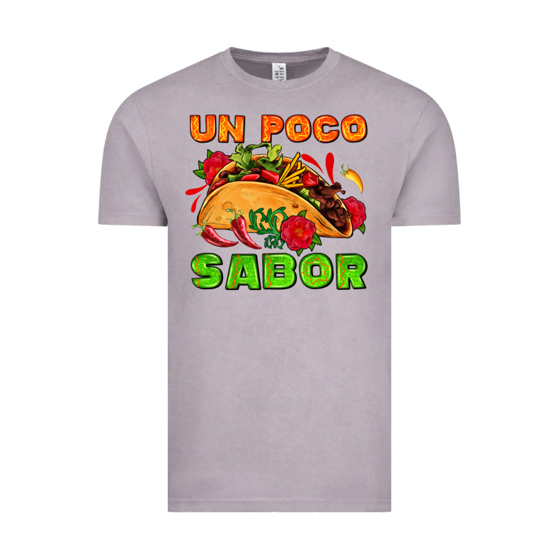 Un Poco Sabor With Taco And Pepper Vintage Tee by AdoDesignShop | Teevron