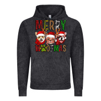Vintage Black merry woofmas dogs Vintage Hoodie - Jasminsmagicworld