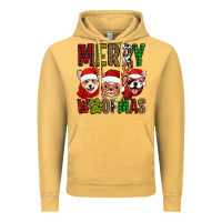 Vintage Mustard merry woofmas dogs Vintage Hoodie - Jasminsmagicworld