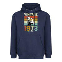 Navy Vintage 1973 Orginial Parts Heavyweight Hoodie - Bettercallsaul