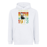 White Vintage 1973 Orginial Parts Heavyweight Hoodie - Bettercallsaul