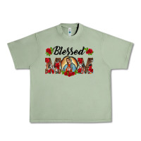 Oil Green blessed mom lady of guadalupe Urban Heavy Tee - BarkalooDesign