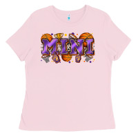 Bubblegum Pink mini basketball Ladies Tee - Zillion Design Studio