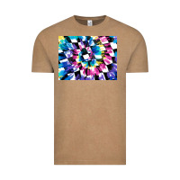 Vintage Coffee tie dye colourful race flag background 3200x2400 Vintage Tee - AdoDesignShop