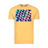 Vintage Mustard tie dye colourful race flag background 3200x2400 Vintage Tee - AdoDesignShop
