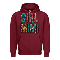 Burgundy Girl Mimi Zipper Hoodie - BundleAndBundleShop