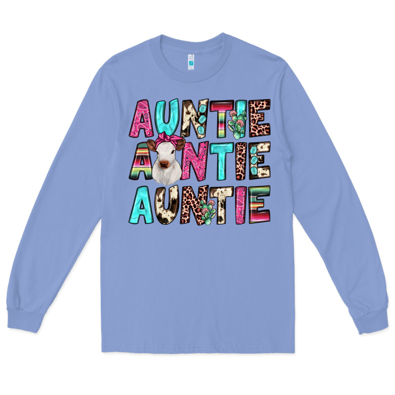 Auntie Heifer Cactus Long Sleeve Tee by JahusDesignShop | Teevron