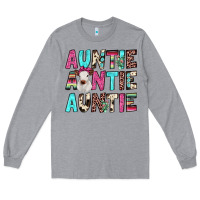 Heather Grey auntie heifer cactus Long Sleeve Tee - JahusDesignShop