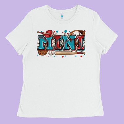 Mini Baseball Ladies Tee Designed By Zillion Design Studio