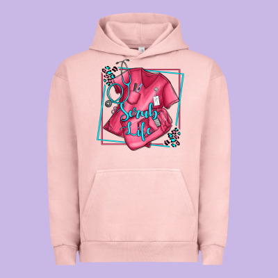 Nurse Scrub Life Olivia Urban Hoodie Designed By Oliviacreatesart