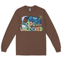 Chestnut level 100 days unlocked Long Sleeve Tee - MaliasSmallBusiness