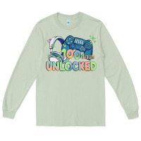Matcha level 100 days unlocked Long Sleeve Tee - MaliasSmallBusiness