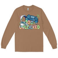 Toasted Coconut level 100 days unlocked Long Sleeve Tee - MaliasSmallBusiness