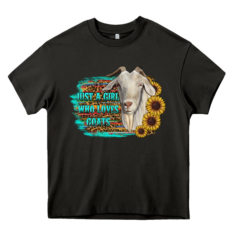 Just A Girl Who Loves Goats Heavy Core Tee by RanaPortraitStore | Teevron