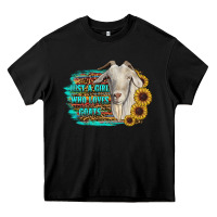 Black just a girl who loves goats Heavy Core Tee - RanaPortraitStore