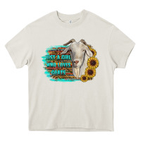 Cream just a girl who loves goats Heavy Core Tee - RanaPortraitStore