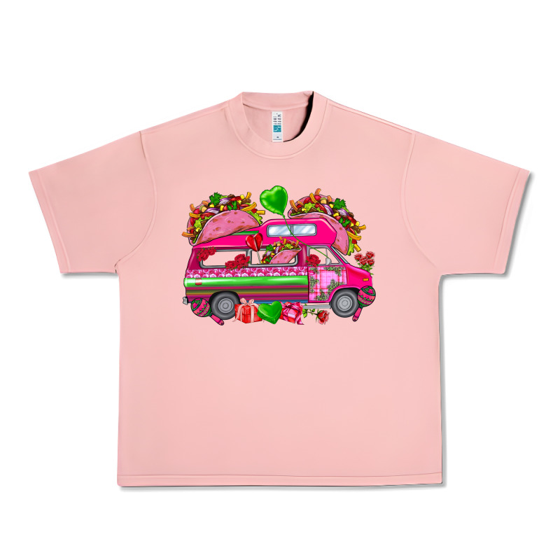 Valentines Day Tacos Truck Urban Heavy Tee by NancyCooperArtShop | Teevron