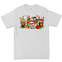 Dove Grey christmas cow coffee cups Premium Tee - AdoDesignShop