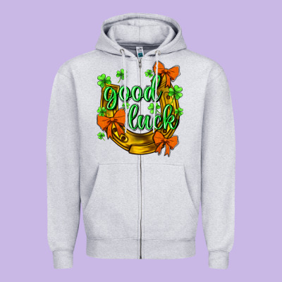 St.patrick's Good Luck Zipper Hoodie Designed By Bundleandbundleshop