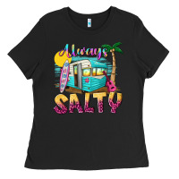 Black always salty with caravan Ladies Tee - texasbilliewilder
