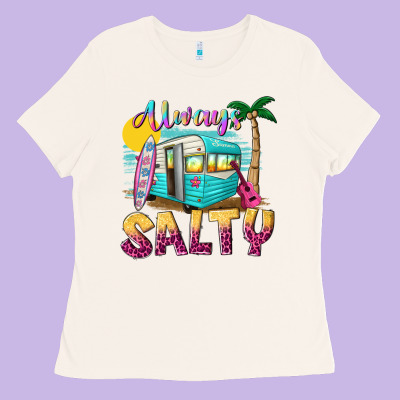 Always Salty With Caravan Ladies Tee Designed By Texasbilliewilder