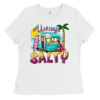 White always salty with caravan Ladies Tee - texasbilliewilder