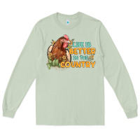 Matcha life is better in the country Long Sleeve Tee - MaliasSmallBusiness