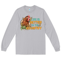 Moon Dust life is better in the country Long Sleeve Tee - MaliasSmallBusiness