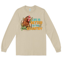 Mushroom life is better in the country Long Sleeve Tee - MaliasSmallBusiness