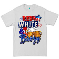 Dove Grey Red white and boozy 4th of july Premium Tee - CowGirlArtShop