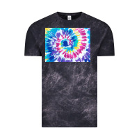 Cloud Black tie dye background colourful leopard 2 3200x2400 Vintage Tee - AdoDesignShop